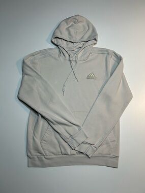 adidas Men's Legend Winter Hoodie Grey Fleece Pullover AEROREADY